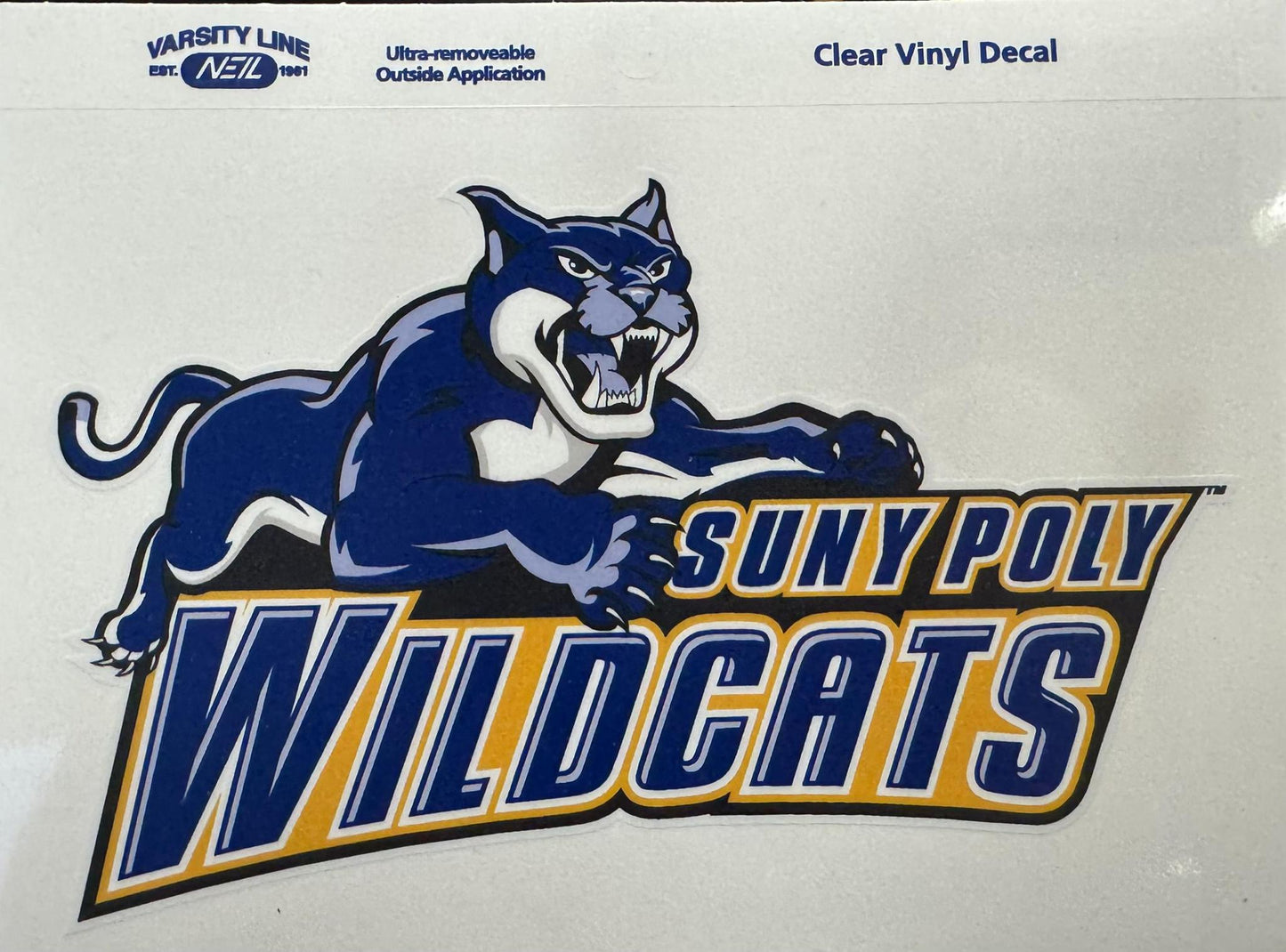 SUNY Poly Wildcats Car Decal
