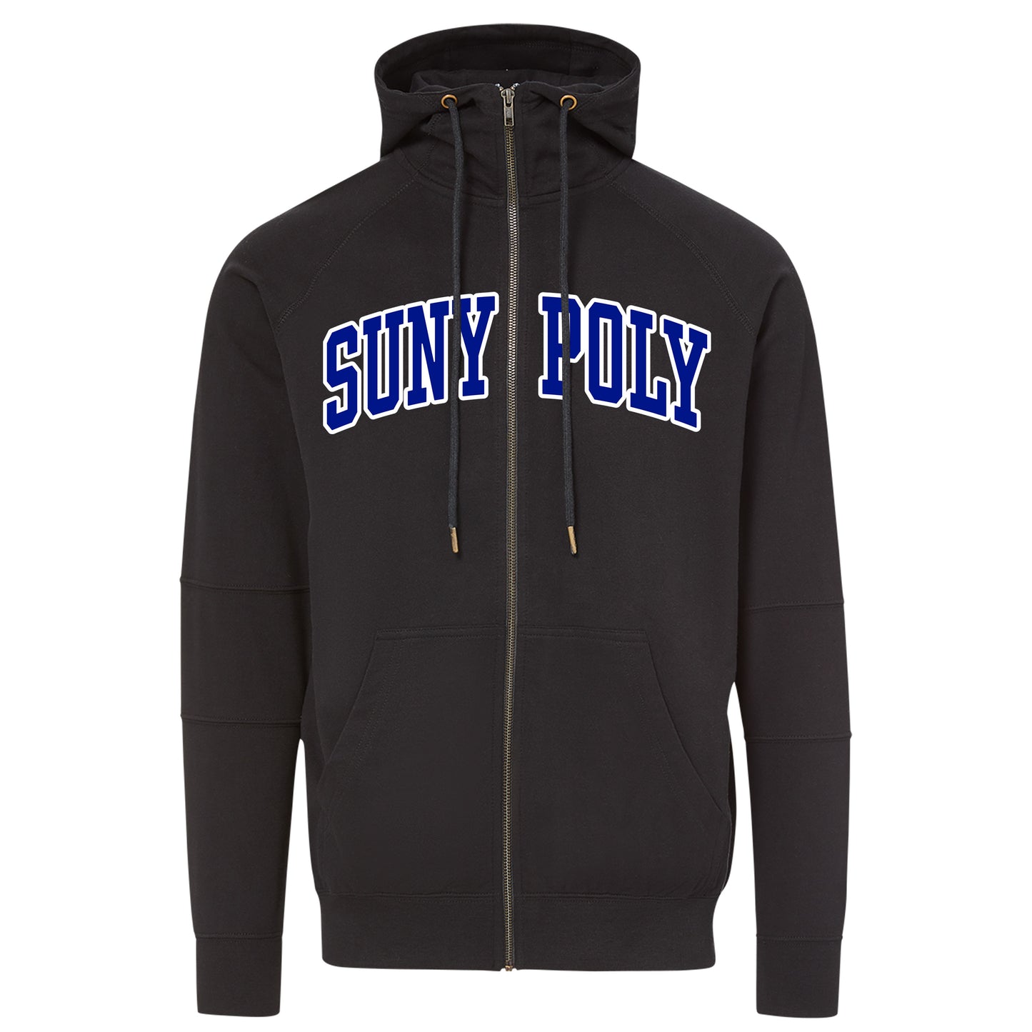 Ezra Terry Full Zip Hood Black