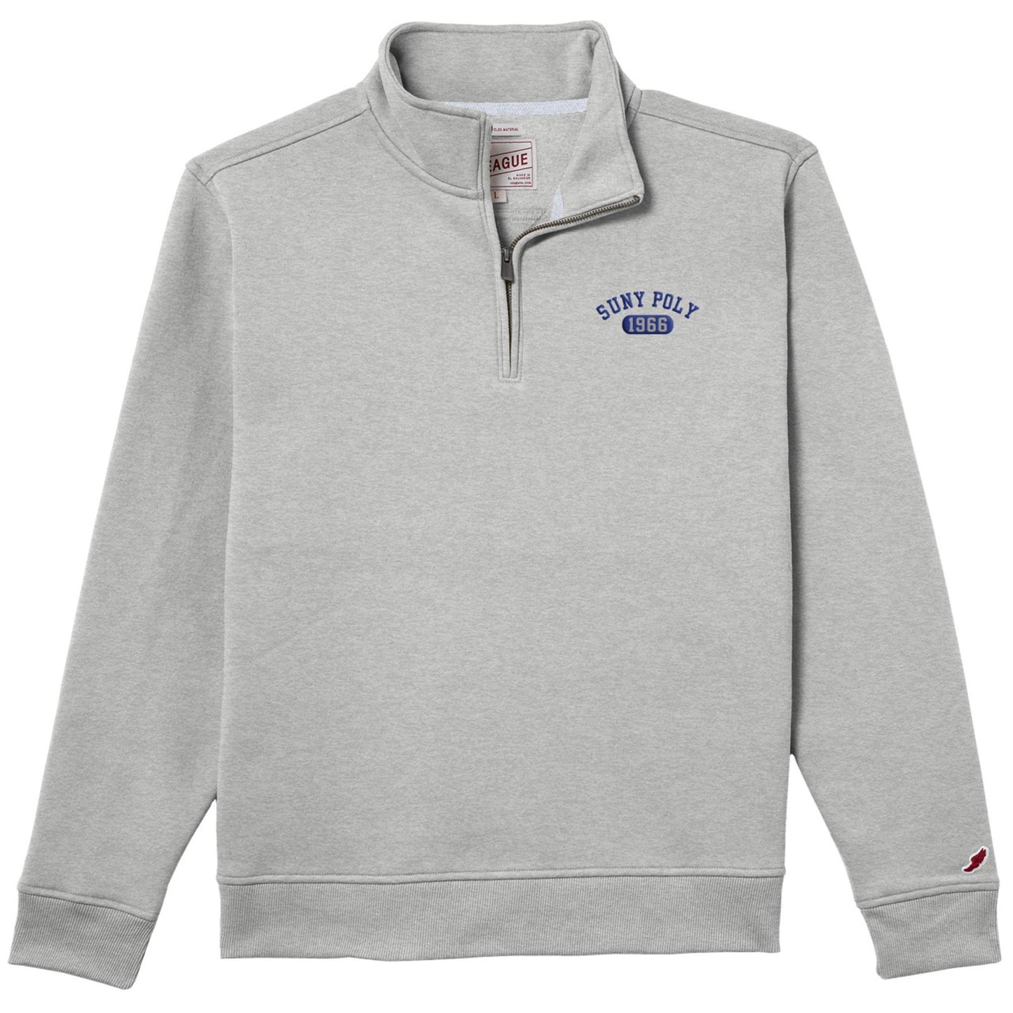 League 1991 Men's Q-Zip Vintage Grey