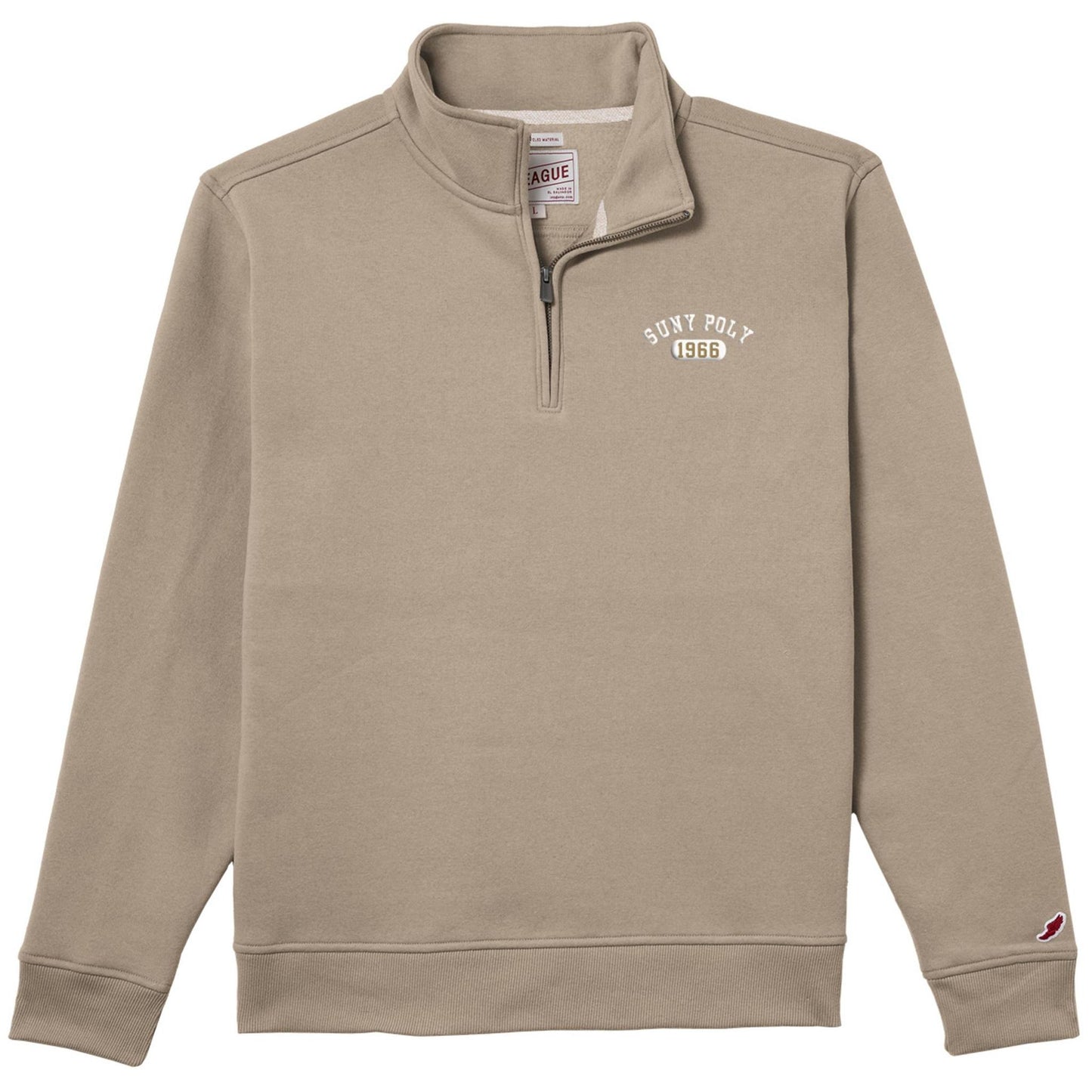 League 1991 Men's Q-Zip Khaki