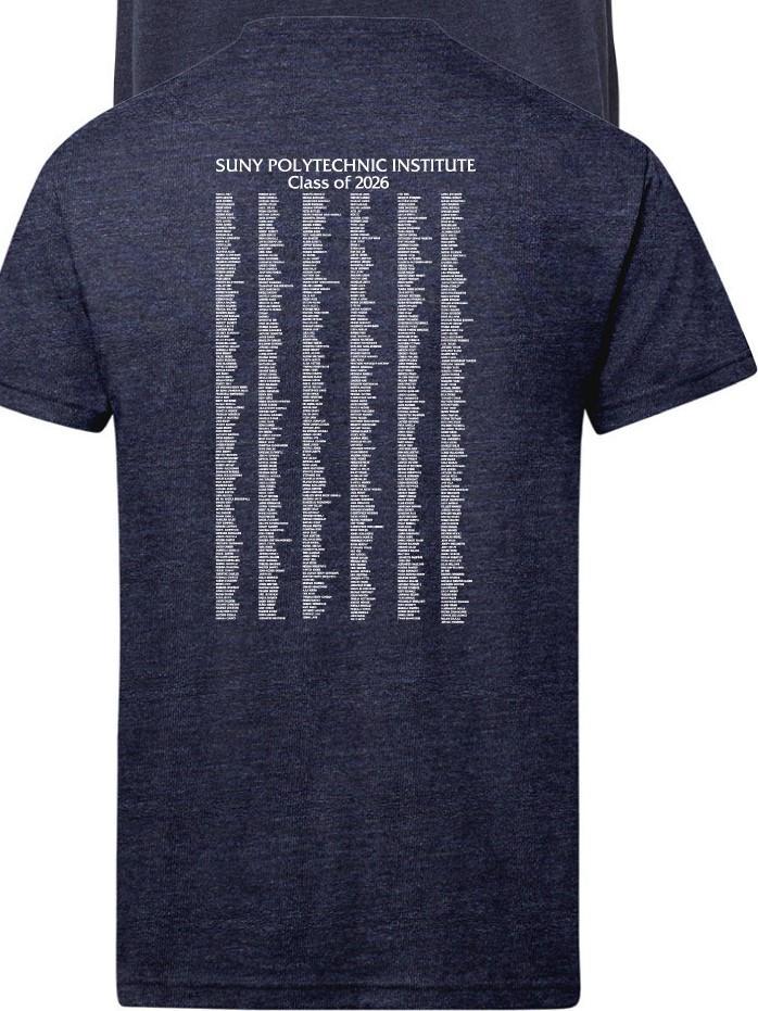 Sustainable T-Shirt Navy Heather Class of 2026