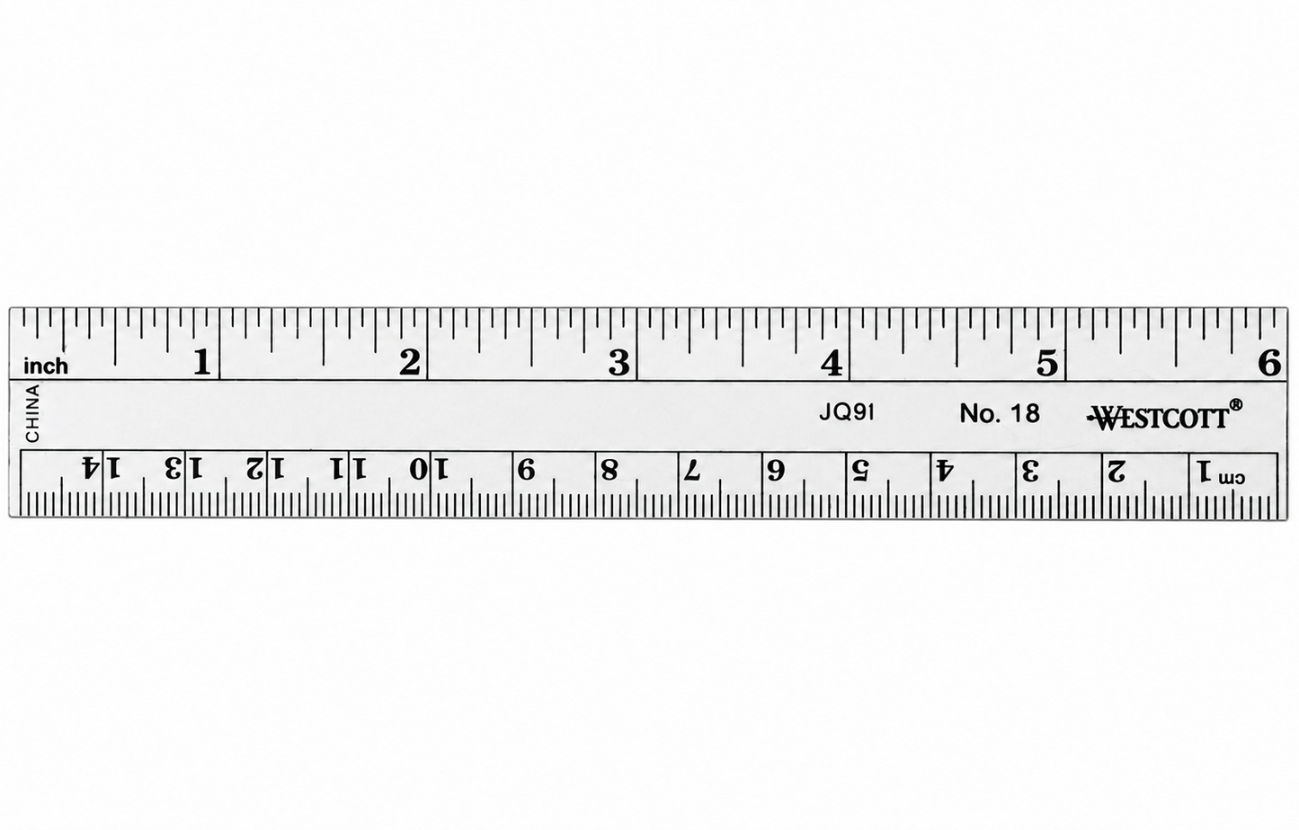 6" Transparent Ruler (Transparent)