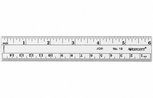 6" Transparent Ruler (Transparent)