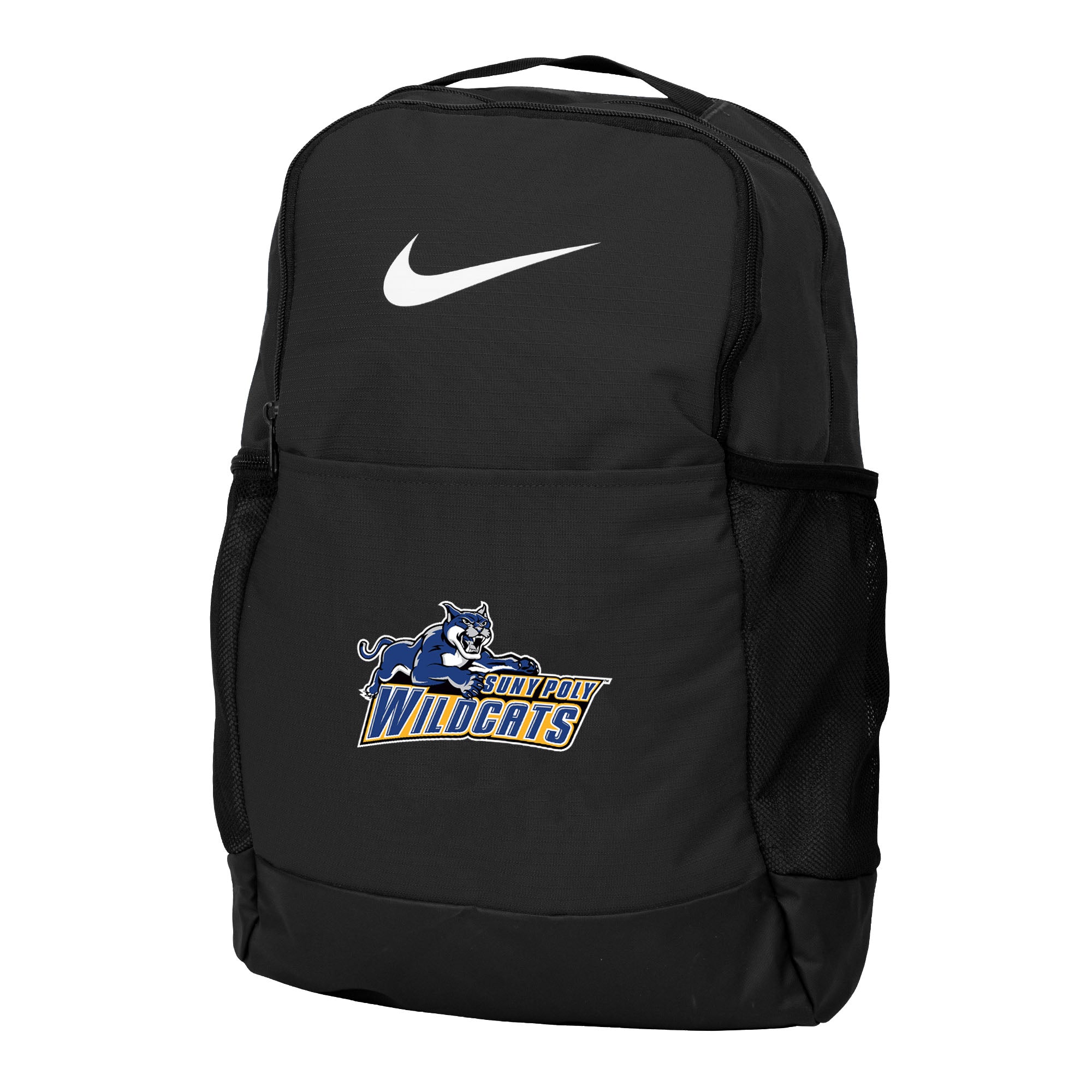 Nike Brasilia Backpack Black SUNY Polytechnic Wildcat Den